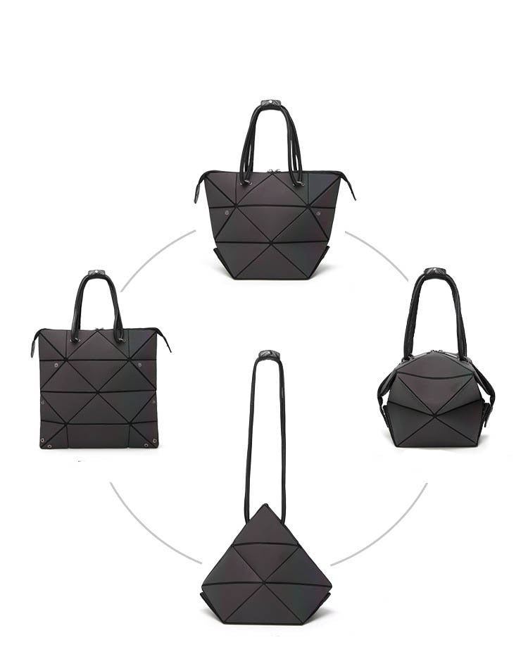 Luminous Geometric Tote Handbag