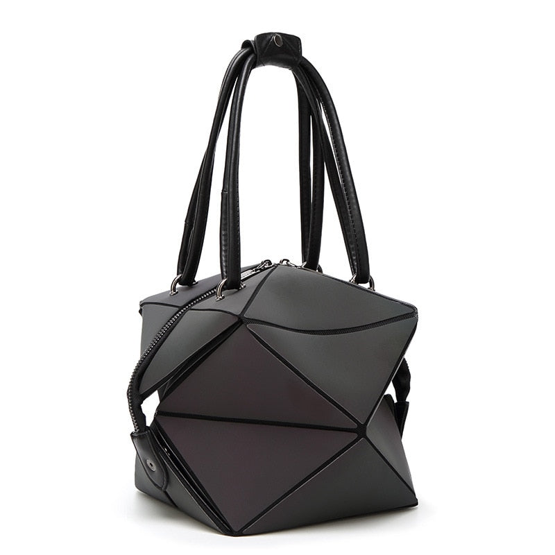 Luminous Geometric Tote Handbag
